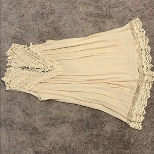 Lace patterned romper